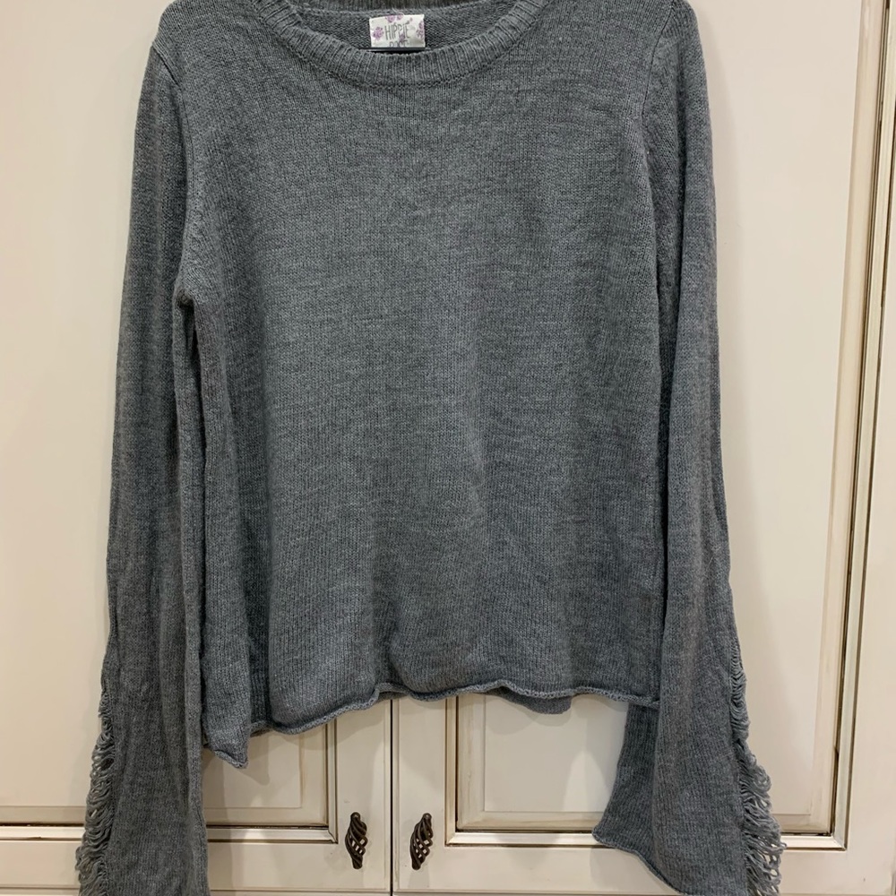 Women’s Distressed Sleeve sweater